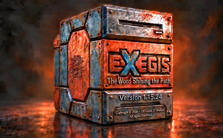 Exegis metallic Bible study branding